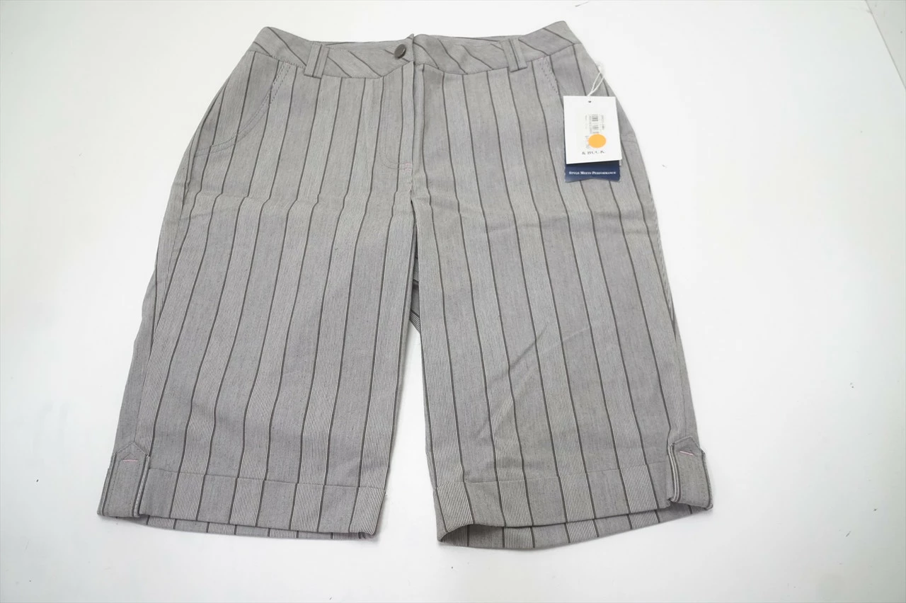 NEW Cutter & Buck Golf Classics Shorts Womens Size 6 Grey 651A 00941582 3 NEW Cutter & Buck Golf Classics Shorts Womens Size 6 Grey 651A 00941582