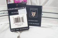 NEW Oxford Golf Golf Classic Pants Mens Size 35 Stone Regular 656A 00944549 -Clothing Tops Sales Store 00944549 2 13157.1663818496