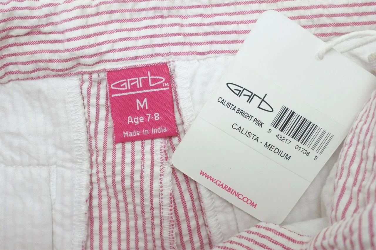 NEW Garb Calista Shorts Girls Size Medium 7-8Y Calista Bright Pink 657A 00944923 4 NEW Garb Calista Shorts Girls Size Medium 7-8Y Calista Bright Pink 657A 00944923 - Image 2