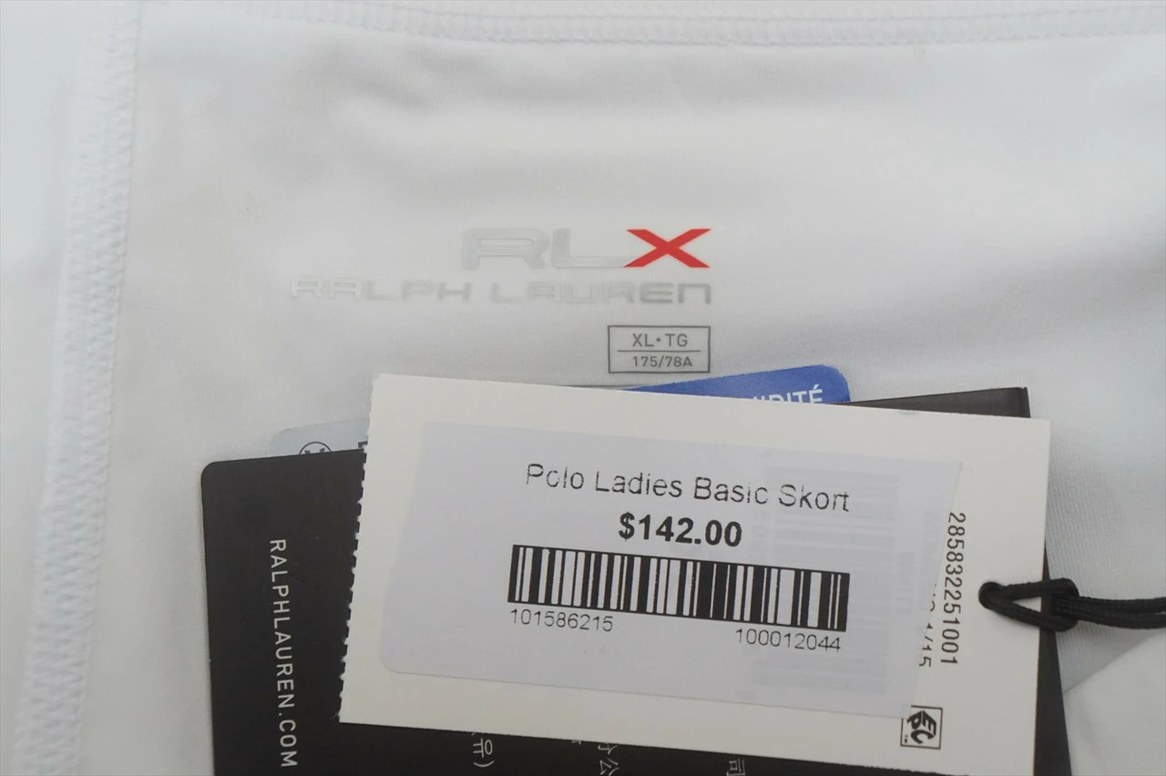 NEW Ralph Lauren RLX Golf Classic Skort Womens Size XL White W/Logo 664A 952923 4 NEW Ralph Lauren RLX Golf Classic Skort Womens Size XL White W/Logo 664A 952923 - Image 2