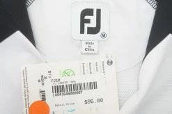 NEW FootJoy Golf With Logo Polo Womens Size Medium Black/White 681B 00963632 -Clothing Tops Sales Store 00963632 2 04447.1663818784
