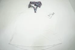 NEW Belyn Key Cutaway Sleeveless Polo Womens Medium Monterey Floral 684B 965130