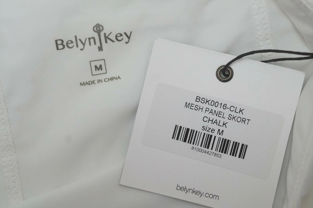 NEW Belyn Key Golf Mesh Panel Skort Womens Size Medium Chalk 684B 00965151 4 NEW Belyn Key Golf Mesh Panel Skort Womens Size Medium Chalk 684B 00965151 - Image 2