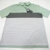 NEW Level Wear Dixon Polo Mens Size Medium Green Ash/Charcoal/White 685B 965709 -Clothing Tops Sales Store 00965709 1 36081.1663818961