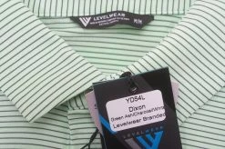 NEW Level Wear Dixon Polo Mens Size Medium Green Ash/Charcoal/White 685B 965709 -Clothing Tops Sales Store 00965709 2 52664.1663818962