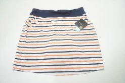 Belyn Key Keystone Jersey Skort Womens Size Medium Seville Stripe 686A 965730