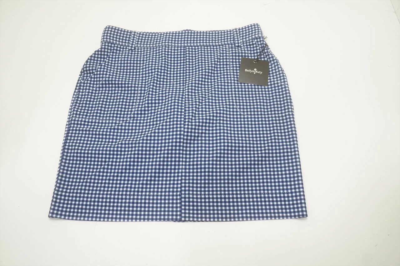 NEW Belyn Key Golf Tailored Skort Womens Size Medium Nantucket Check 686A 965734 3 NEW Belyn Key Golf Tailored Skort Womens Size Medium Nantucket Check 686A 965734