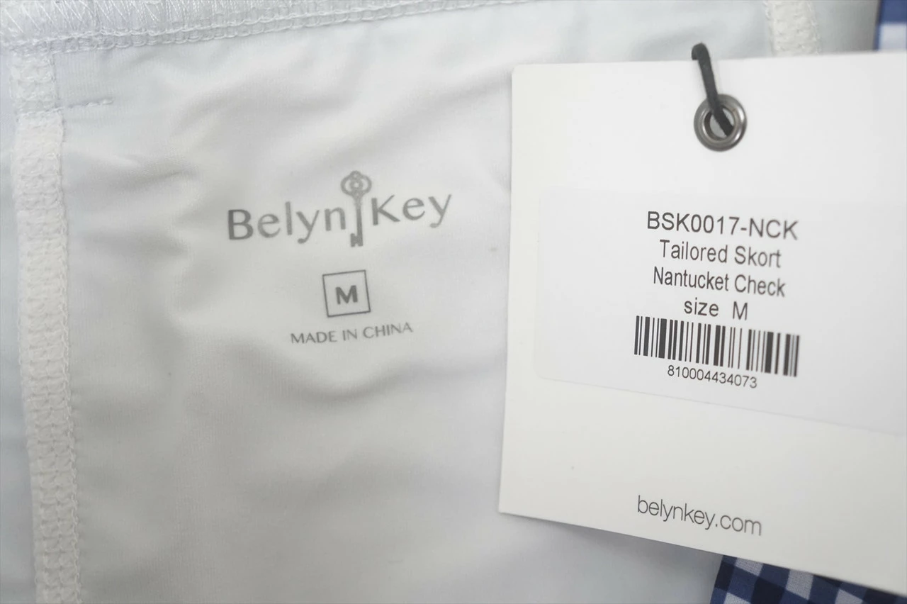 NEW Belyn Key Golf Tailored Skort Womens Size Medium Nantucket Check 686A 965734 4 NEW Belyn Key Golf Tailored Skort Womens Size Medium Nantucket Check 686A 965734 - Image 2