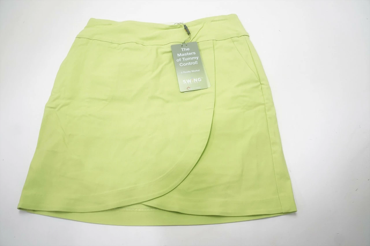NEW Swing Golf Ruffle Wrap Skort Womens Size 6 Lime Regular 686A 00965738 3 NEW Swing Golf Ruffle Wrap Skort Womens Size 6 Lime Regular 686A 00965738