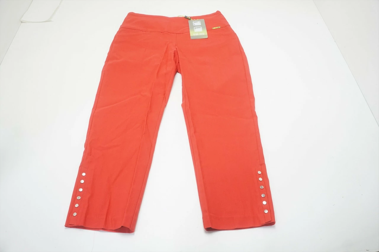 NEW Swing Golf Snap Master Crop Pants Womens Size 6 Coral Regular 686A 966327 3 NEW Swing Golf Snap Master Crop Pants Womens Size 6 Coral Regular 686A 966327