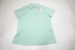 FootJoy ProDry Interlock Polo Womens Medium Space Dye Mint 692A 00968999