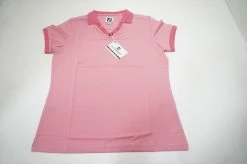 NEW FootJoy End On End Open Collar Polo Womens Medium Pink Azalea 692A 00970095
