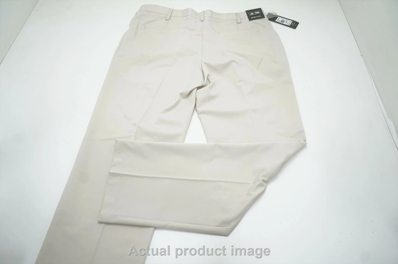 NEW Adidas Golf Flatfront Pants Mens Size W36 / L 32 ECRU 704A 00980469 5 NEW Adidas Golf Flatfront Pants Mens Size W36 / L 32 ECRU 704A 00980469 - Image 3