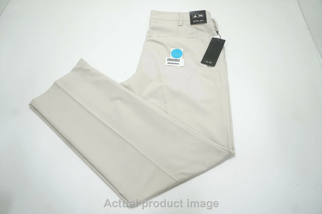 NEW Adidas Golf Flatfront Pants Mens Size W36 / L 32 ECRU 704A 00980469 7 NEW Adidas Golf Flatfront Pants Mens Size W36 / L 32 ECRU 704A 00980469 - Image 5