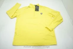 NEW Galvin Green Golf Drake Pullover Mens Size Large Yellow W/Logo 709A 00983011