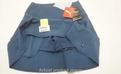 NEW Puma Golf Pwrshape Solid Woven Skort Womens X-Small Dark Denim 713B 984412 -Clothing Tops Sales Store 00984412 5 74033.1663820036