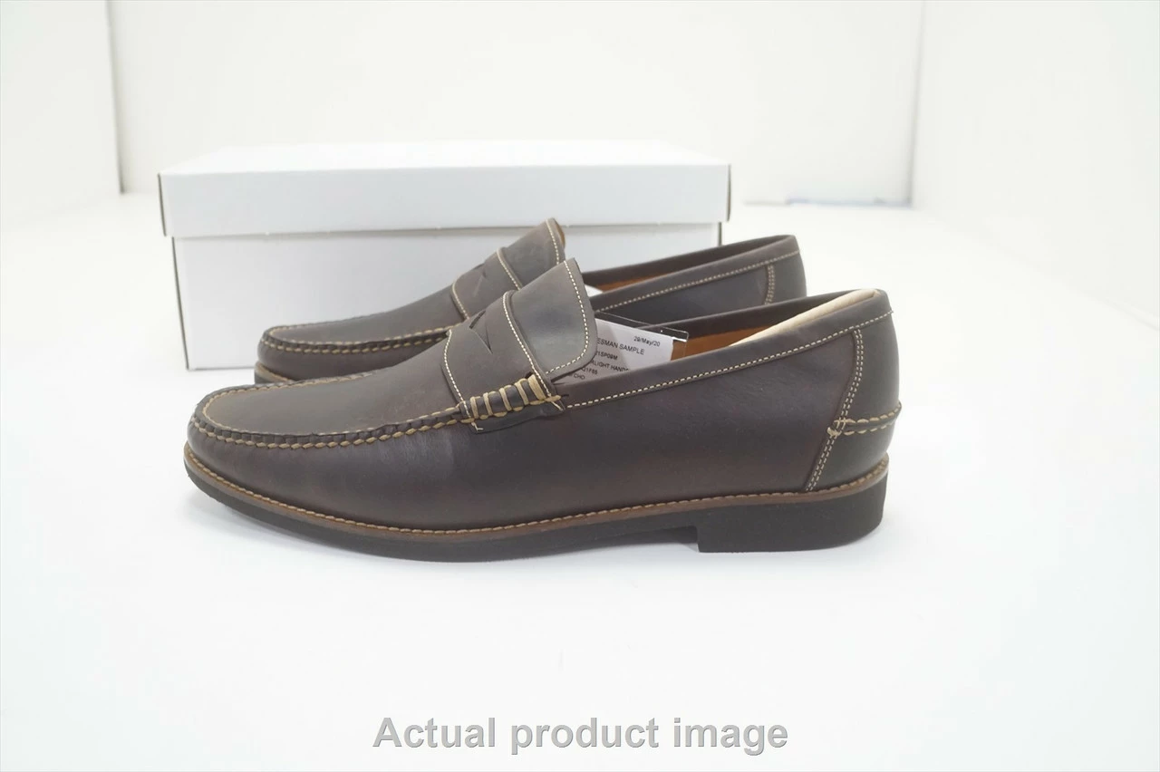 Peter Millar HANDSEWN LEATHER PENNY Shoes Mens Size 12 Crazy Horse Café 987479 4 Peter Millar HANDSEWN LEATHER PENNY Shoes Mens Size 12 Crazy Horse Café 987479 - Image 2