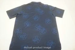 FootJoy Jungle Leat Print Lisle Polo Mens Large Navy Tonal 721B 00992441 -Clothing Tops Sales Store 00992441 3 88071.1663820382
