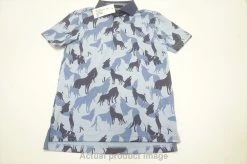 NEW Greyson Golf The Shadows Polo Boys Size Medium Delphinium 723A 00992794