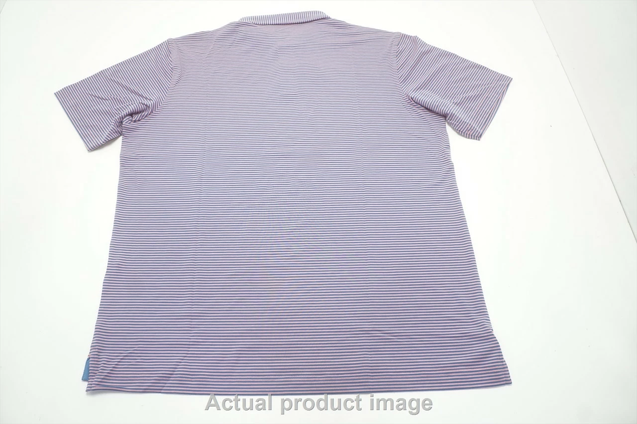 Peter Millar Drirelease Gaffer's Stripe Polo Mens Medium Coral Reef 724A 993754 5 Peter Millar Drirelease Gaffer's Stripe Polo Mens Medium Coral Reef 724A 993754 - Image 3