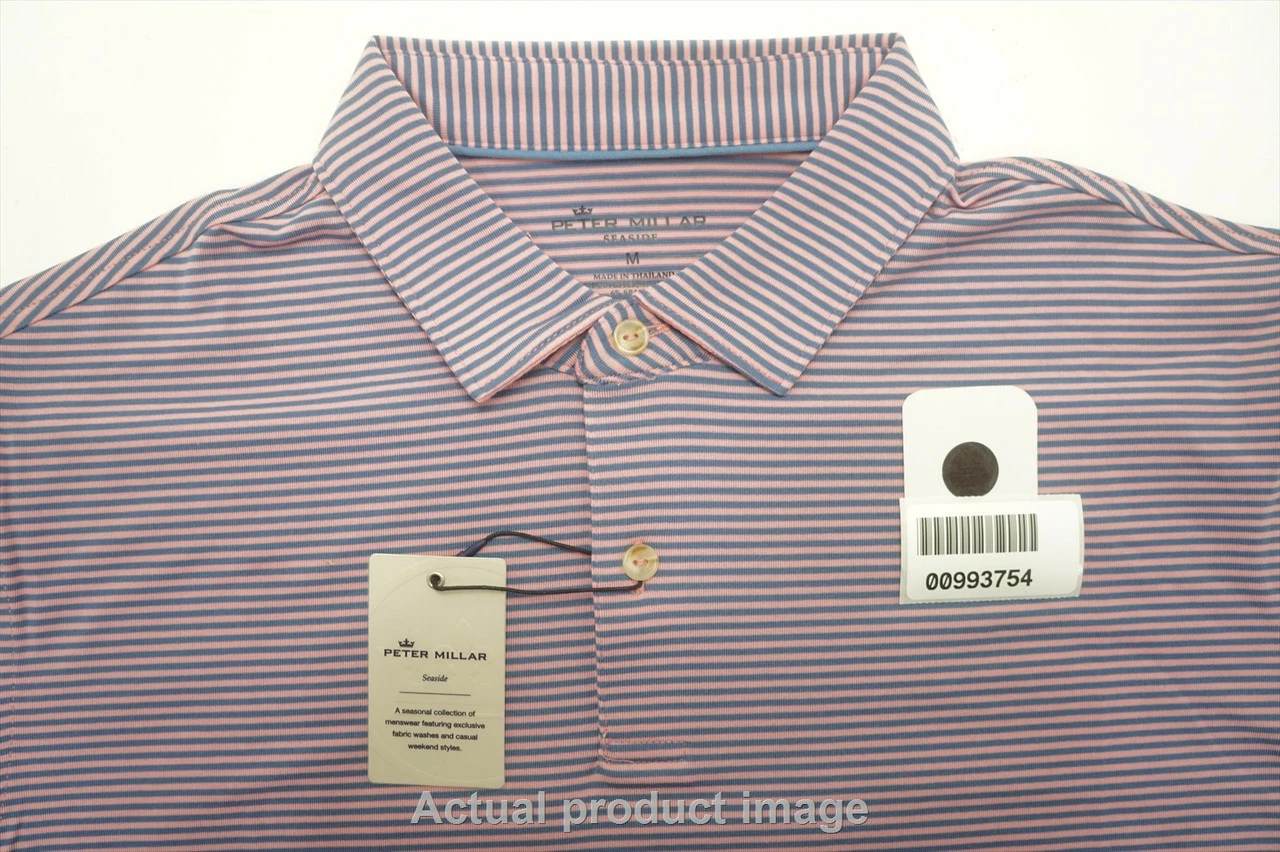 Peter Millar Drirelease Gaffer's Stripe Polo Mens Medium Coral Reef 724A 993754 7 Peter Millar Drirelease Gaffer's Stripe Polo Mens Medium Coral Reef 724A 993754 - Image 5