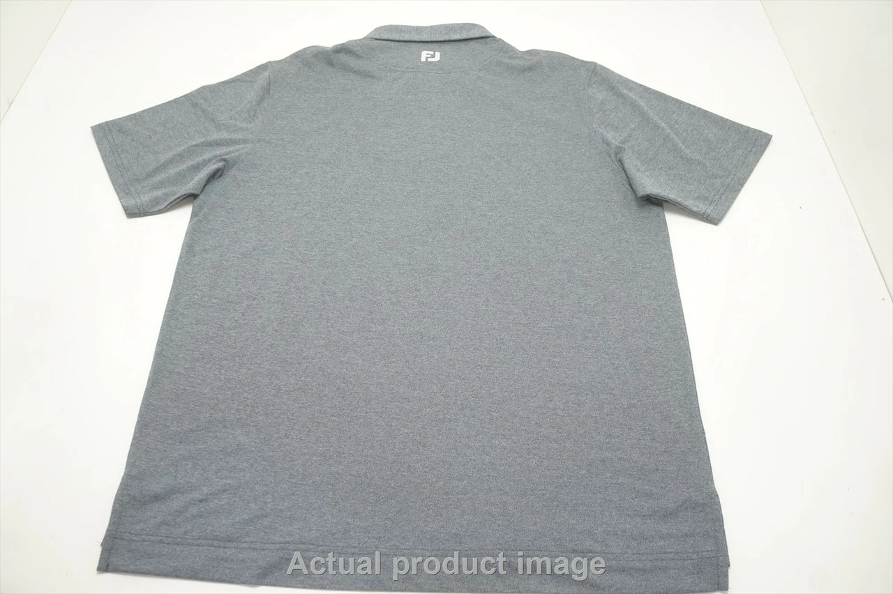 FootJoy Heather Stretch Pique Solid Polo Mens Large Navy Heather 725C 00994643 5 FootJoy Heather Stretch Pique Solid Polo Mens Large Navy Heather 725C 00994643 - Image 3