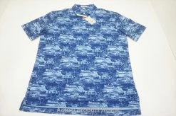 Peter Millar Landmark Performance Jersey Polo Mens Medium Sport Navy 729C 997102