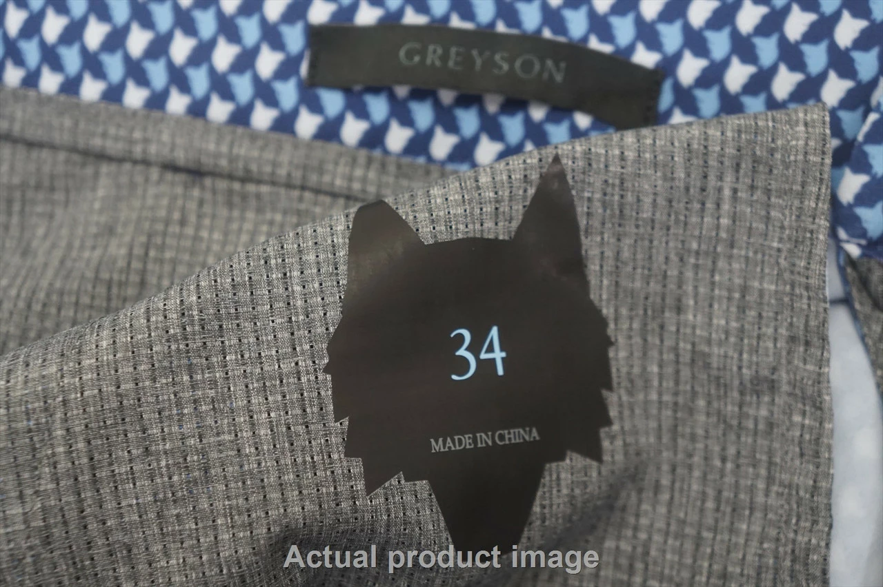 NEW Greyson Golf Print Shorts Mens Waist Size 34 Blue 730C 00997545 4 NEW Greyson Golf Print Shorts Mens Waist Size 34 Blue 730C 00997545 - Image 2