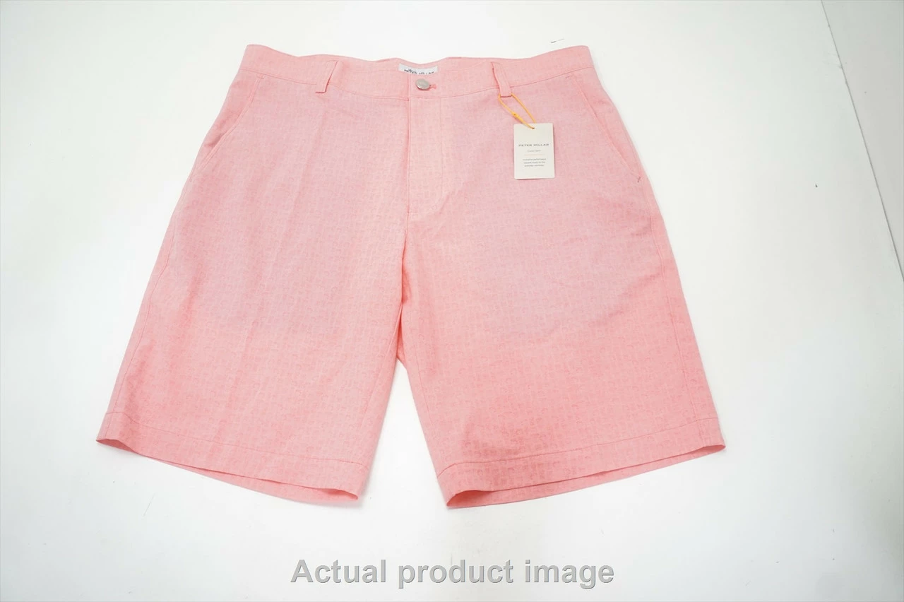 NEW Peter Millar Shackleford Hybrid Shorts Mens 34 Coral Crush 735A 00998834 3 NEW Peter Millar Shackleford Hybrid Shorts Mens 34 Coral Crush 735A 00998834