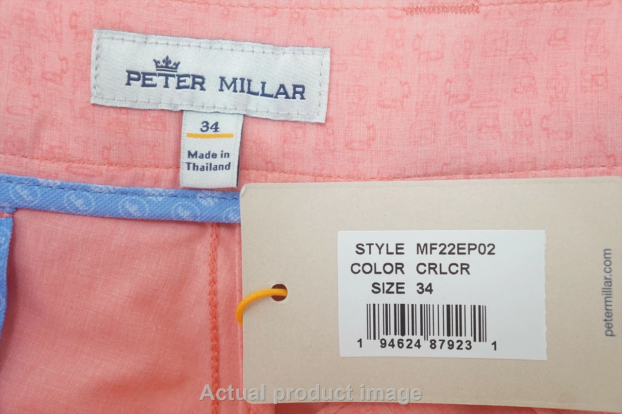 NEW Peter Millar Shackleford Hybrid Shorts Mens 34 Coral Crush 735A 00998834 4 NEW Peter Millar Shackleford Hybrid Shorts Mens 34 Coral Crush 735A 00998834 - Image 2