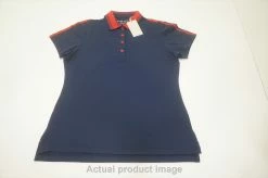 NEW Peter Millar Hicks Stripe Collar Sport Polo Womens Small NIRGE 737A 00999172
