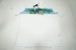 NEW Straight Down Golf Wailea Polo Mens Size Medium White Regular 738A 1000828