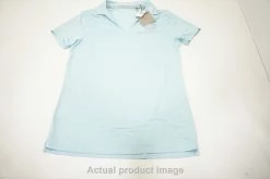 NEW Puma Cloudspun Coast Polo Womens Size Small Light Aqua Heather 738B 01001105