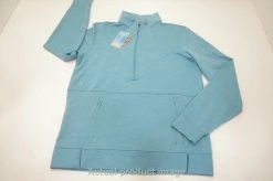 NEW Puma Cloudspun Rockaway Pullover Womens Size Small Dusty Aqua 739C 01002535