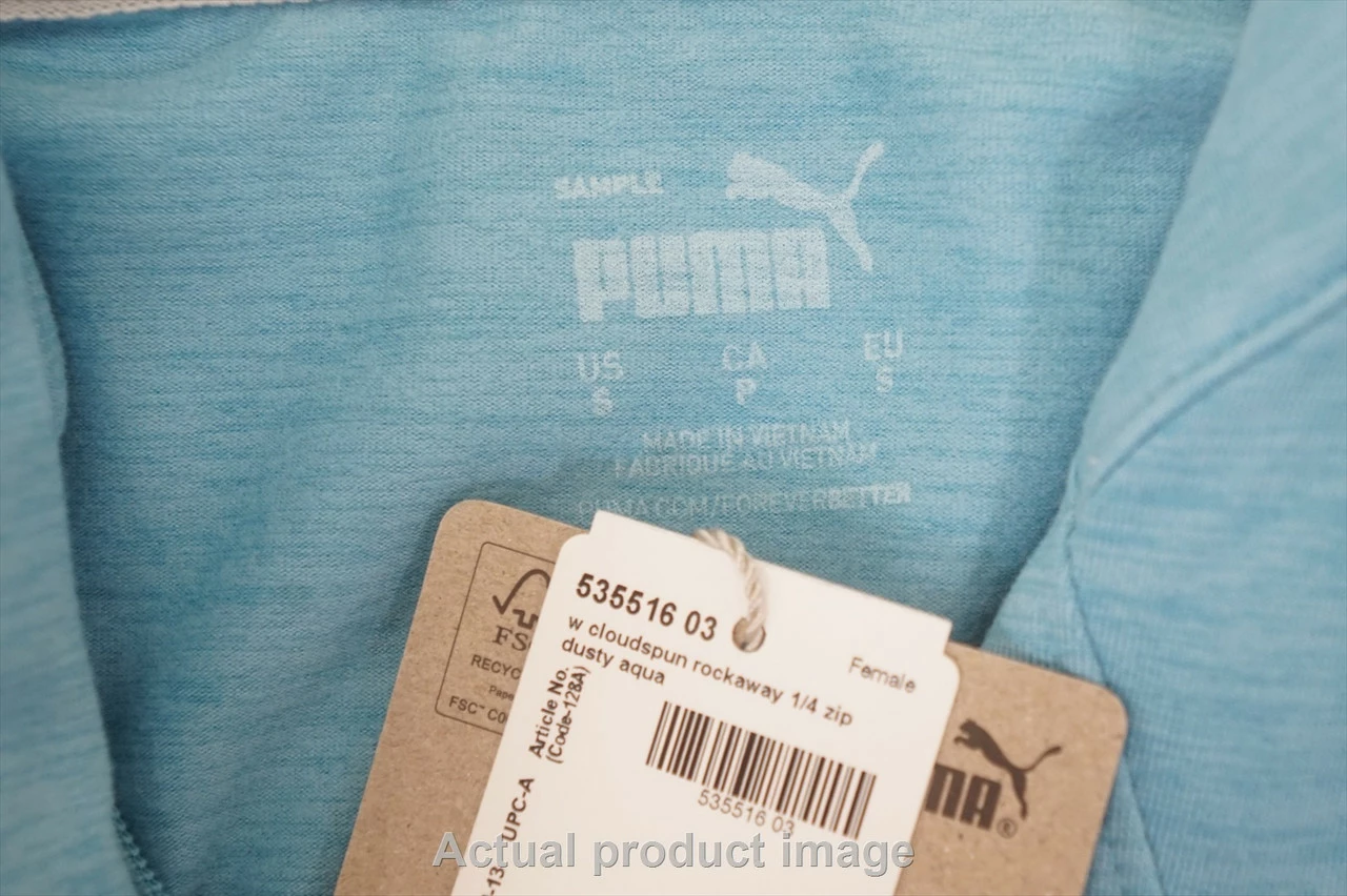 NEW Puma Cloudspun Rockaway Pullover Womens Size Small Dusty Aqua 739C 01002535 4 NEW Puma Cloudspun Rockaway Pullover Womens Size Small Dusty Aqua 739C 01002535 - Image 2