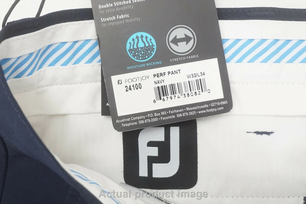 FootJoy Golf Performance Pants Mens Size W32/L 34 Navy Regular 741B 01006016 4 FootJoy Golf Performance Pants Mens Size W32/L 34 Navy Regular 741B 01006016 - Image 2