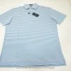 Peter Millar Mood Performance Mesh Polo Mens Medium Baltic/White 743B 1007140