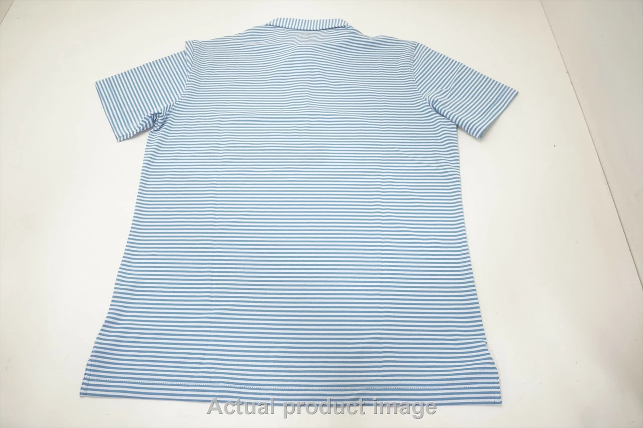 Peter Millar Mood Performance Mesh Polo Mens Medium Baltic/White 743B 1007140 5 Peter Millar Mood Performance Mesh Polo Mens Medium Baltic/White 743B 1007140 - Image 3