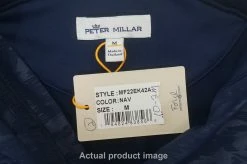 Peter Millar Forge Camo Performance Pullover Mens Medium Navy 745A 1007180 -Clothing Tops Sales Store 01007180 2 60003.1663821894