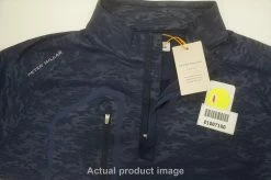 Peter Millar Forge Camo Performance Pullover Mens Medium Navy 745A 1007180 -Clothing Tops Sales Store 01007180 5 95464.1663821896