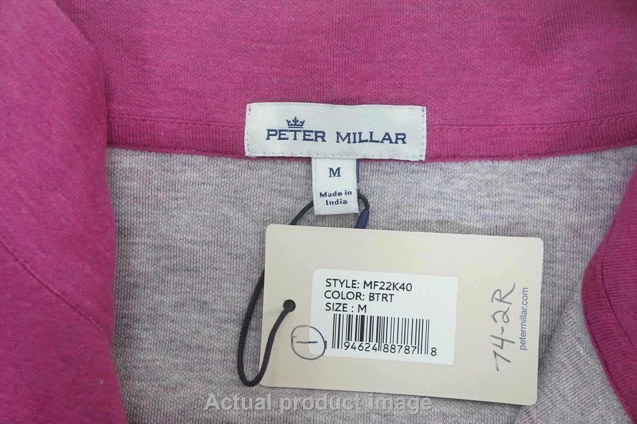 NEW Peter Millar Crown Comfort Interlock Pullover Mens Medium Btrt 745A 01007189 4 NEW Peter Millar Crown Comfort Interlock Pullover Mens Medium Btrt 745A 01007189 - Image 2