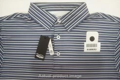 NEW Straight Down Golf Reese Stripe Polo Mens Size Medium ICA 747A 01008253 -Clothing Tops Sales Store 01008253 5 53769.1663821633