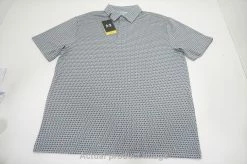NEW Under Armour Golf The Playoff Polo Mens Size Large Grey/Black 748B 01009162