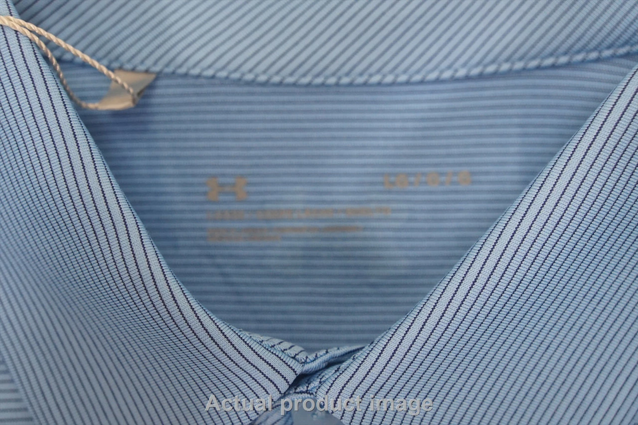 NEW Under Armour Golf Loose Polo Mens Size Large Blue Regular 749A 1009195 4 NEW Under Armour Golf Loose Polo Mens Size Large Blue Regular 749A 1009195 - Image 2