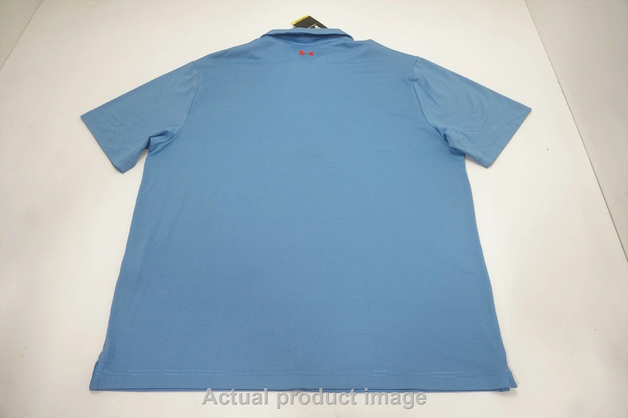 NEW Under Armour Golf Loose Polo Mens Size Large Blue Regular 749A 1009195 5 NEW Under Armour Golf Loose Polo Mens Size Large Blue Regular 749A 1009195 - Image 3