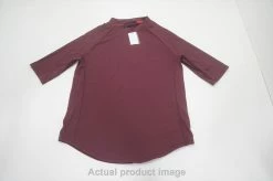 Greyson Golf Vesta Mock Neck Polo Womens Small Chablis 754B 01012976