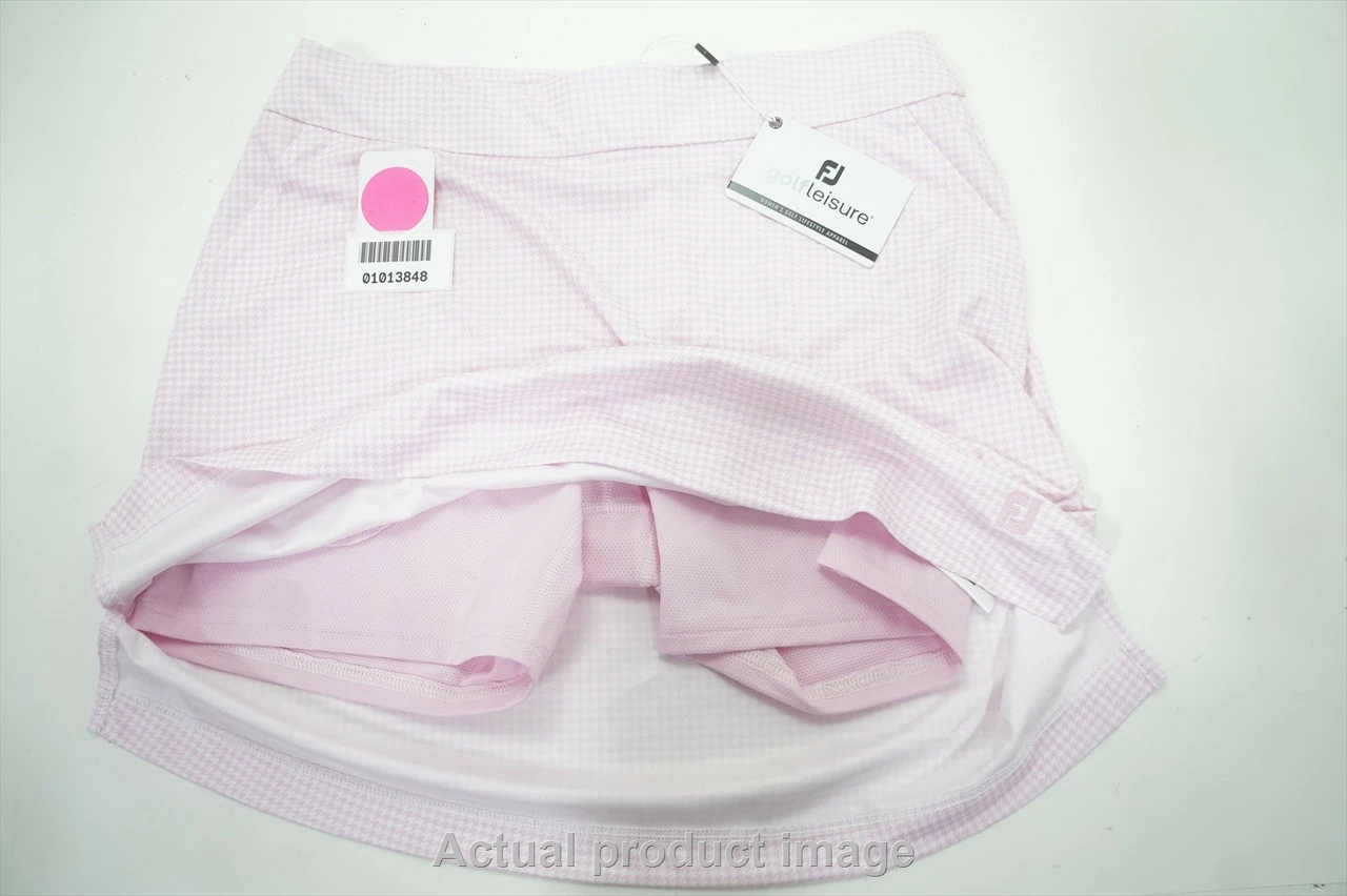 NEW FootJoy Golf Knit Skort Womens Size Medium Pink Houndstooth 755A 01013848 7 NEW FootJoy Golf Knit Skort Womens Size Medium Pink Houndstooth 755A 01013848 - Image 5