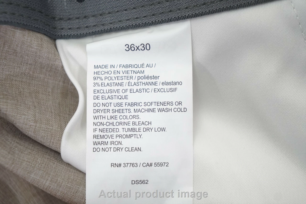 NEW Ben Hogan Golf Classic Pants Mens Size W36/L30 Khaki Heather 756A 01013869 6 NEW Ben Hogan Golf Classic Pants Mens Size W36/L30 Khaki Heather 756A 01013869 - Image 4