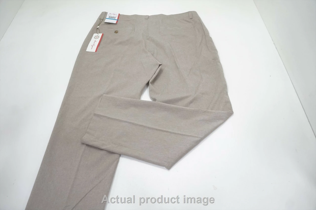 New Ben Hogan Classic Pants Mens Size W36/L32 Khaki Heather 756A 1013871 5 New Ben Hogan Classic Pants Mens Size W36/L32 Khaki Heather 756A 1013871 - Image 3