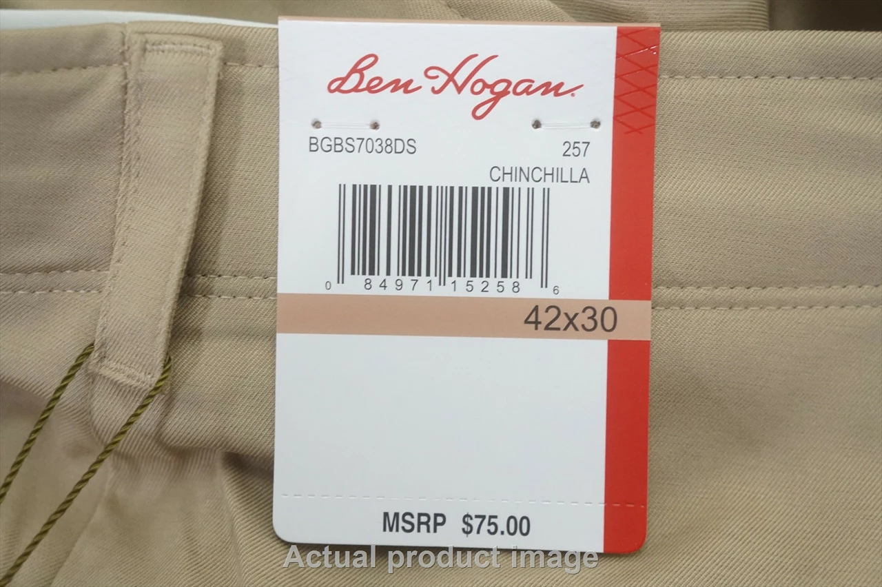 NEW Ben Hogan Golf Classic Pants Mens Size W42/L30 Chinchilla 756B 01014611 4 NEW Ben Hogan Golf Classic Pants Mens Size W42/L30 Chinchilla 756B 01014611 - Image 2